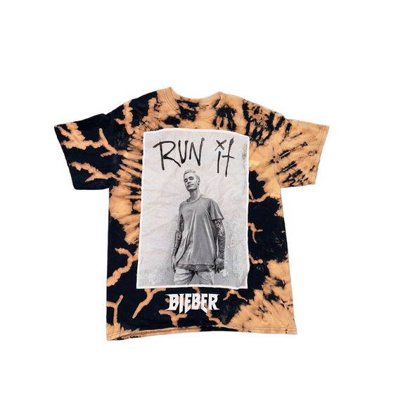 Justin Bieber Run It Bleached Tee - Picture 1 of 4